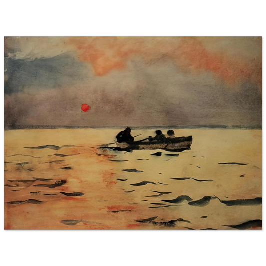 Winslow Homer - ROWING HOME  75x100 cm / 30x40inches Fine Art Poster