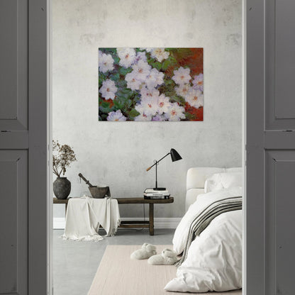 Clematis - claude monet Brushed Aluminum Print - 70x100 cm / 28x40 inches | claude monet Aluminum Print | claude monet Prints