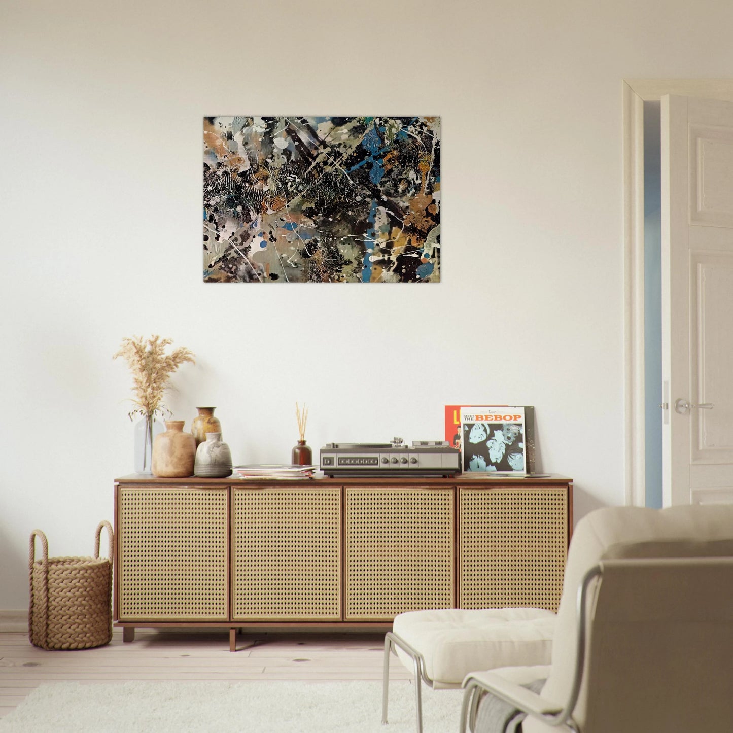 NOT_DETECTED_185248 - Jackson Pollock Brushed Aluminum Print - 70x100 cm / 28x40 inches | Jackson Pollock Aluminum Print | Jackson Pollock Prints