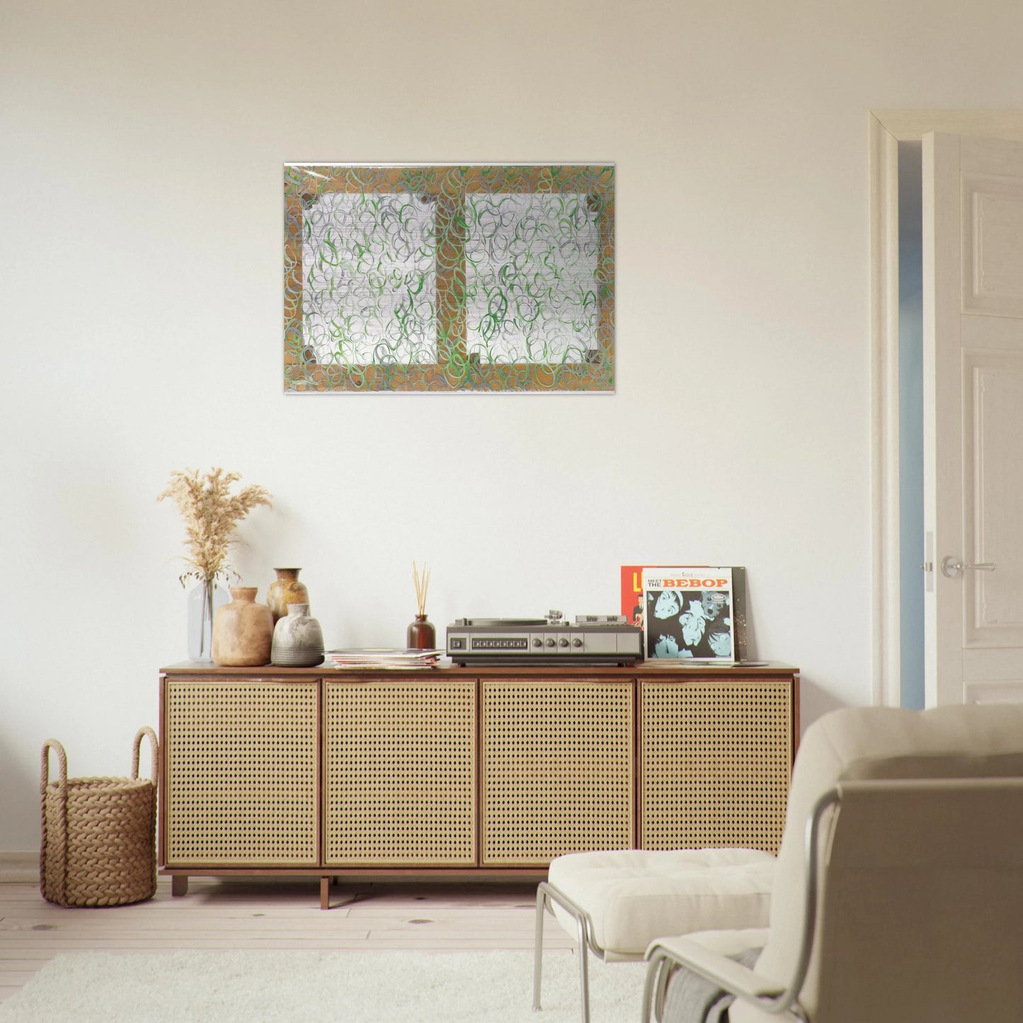 Verdeargento - 1969 - Carla Accardi Brushed Aluminum Print - 70x100 cm / 28x40 inches | Carla Accardi Aluminum Print | Carla Accardi Prints