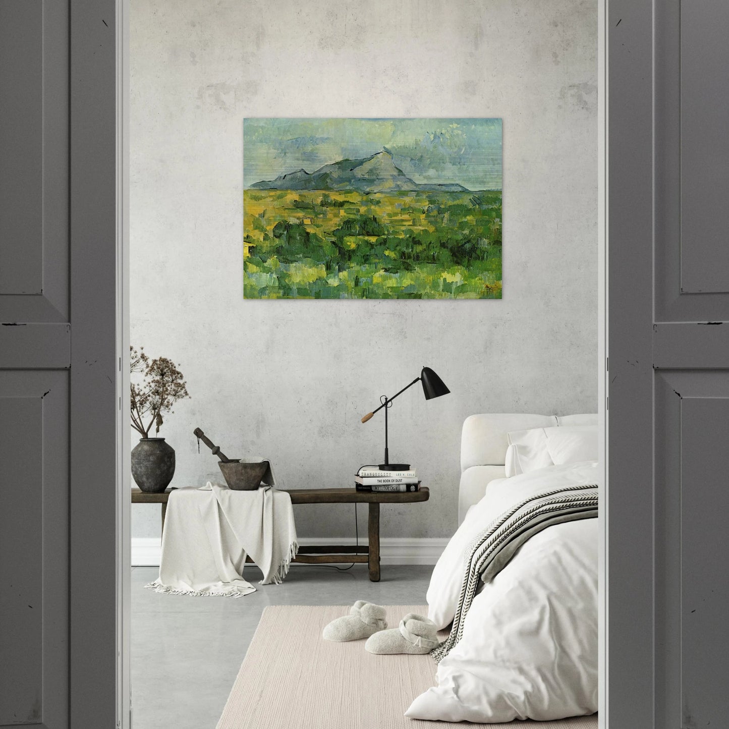 Mont Sainte-Victoire - Paul Cézanne Brushed Aluminum Print - 70x100 cm / 28x40 inches | Paul Cézanne Aluminum Print | Paul Cézanne Prints