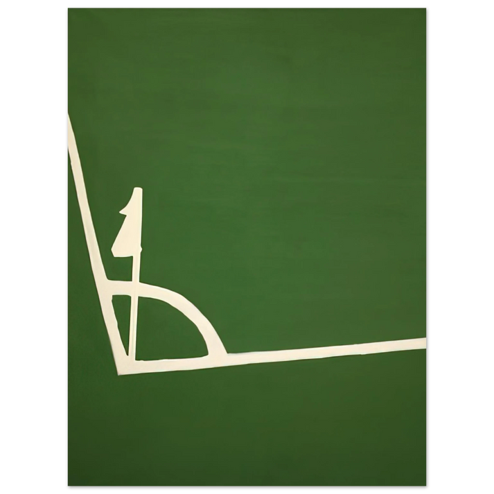 Ralston Crawford - Kalklijnen hoek - 1971  75x100 cm / 30x40inches Fine Art Poster