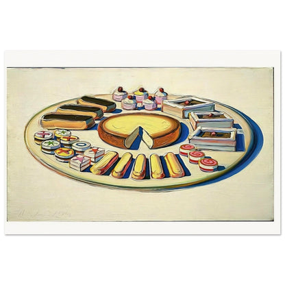 French Pastries - 1963 - Wayne Thiebaud Art Prints - 100x150 cm / 40x60″ inches | Wayne Thiebaud Poster | Wayne Thiebaud Prints