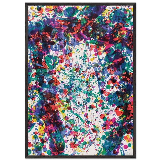 Dewy Unicorn - Sam Francis 70x100 cm / 28x40 inches Framed Art Print – Black Wooden Frame