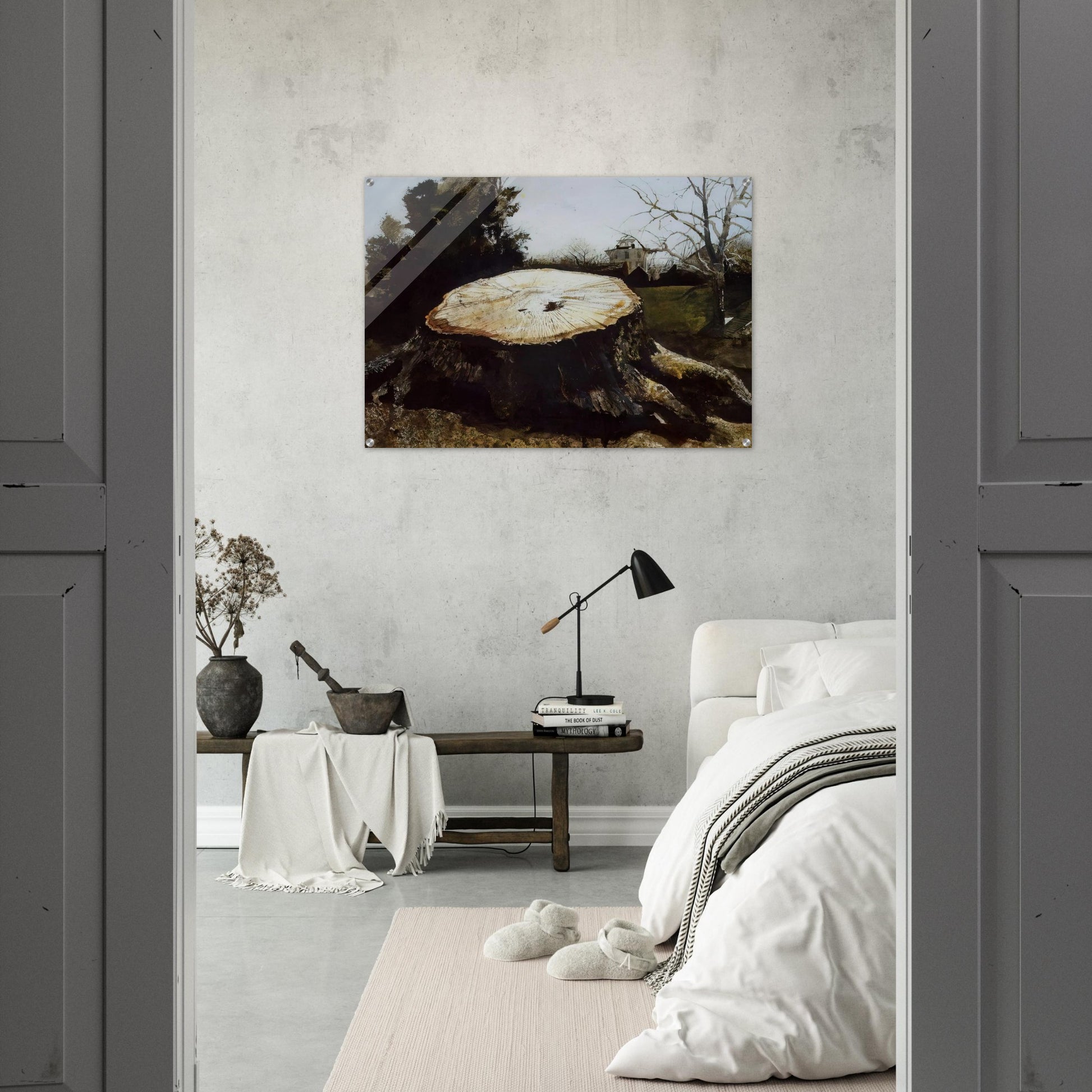THE BIG OAK - Andrew Wyeth Acrylic Print - 70x100 cm / 28x40″ inches