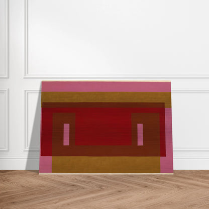 VARIANT ADOBE 1948 1 - Josef Albers Brushed Aluminum Print - 70x100 cm / 28x40 inches | Josef Albers Aluminum Print | Josef Albers Prints