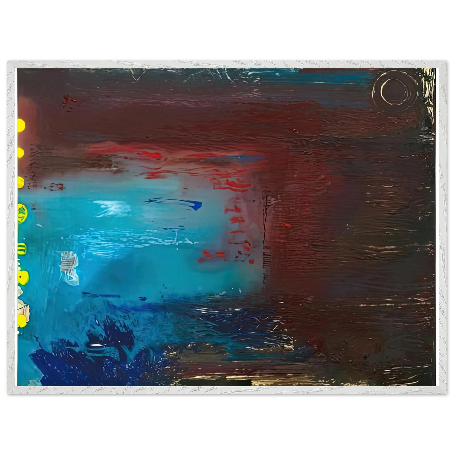 Helen Frankenthaler - Borrowed Dream, 1992- Wall Art - 30x40 cm / 12x16 inches - Premium Wooden Framed Poster With Fine Art Paper-canvas - Black frame
