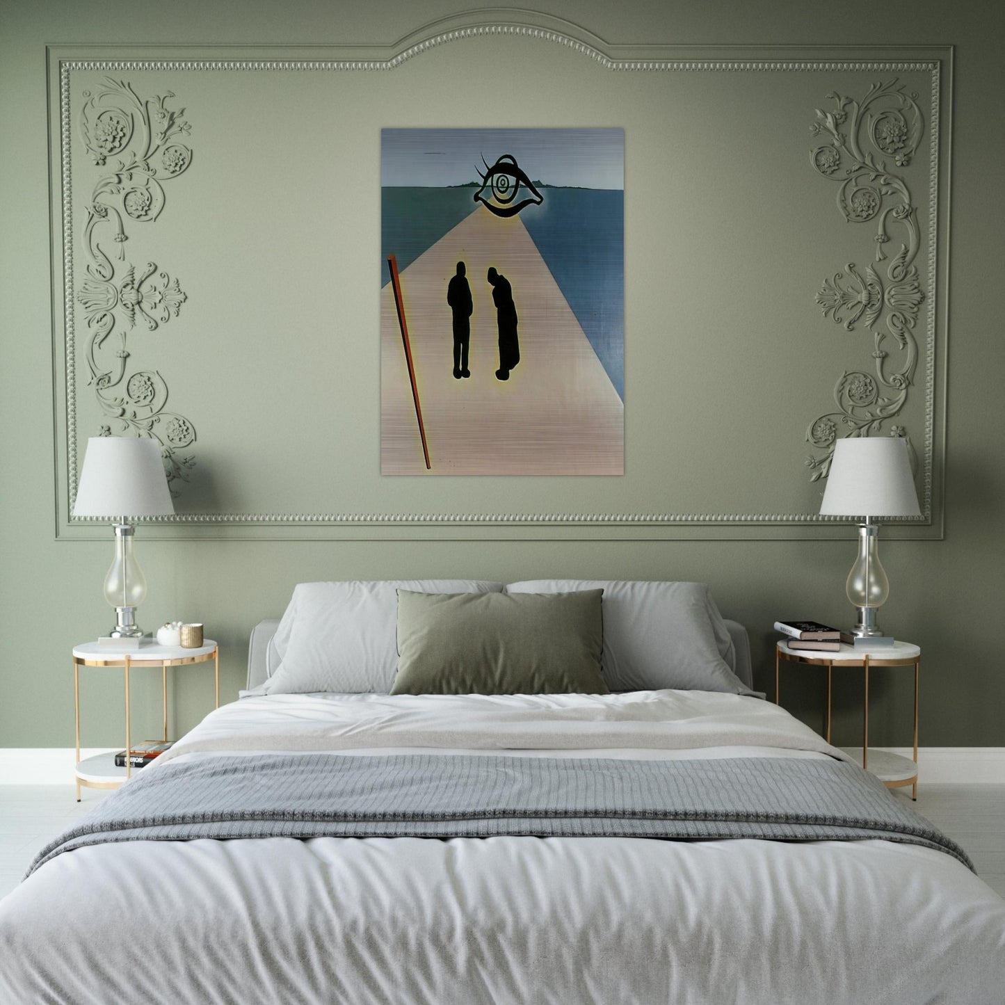 THE EYE OF THE ANGELUS - Salvador Dali Brushed Aluminum Print - 70x100 cm / 28x40 inches | Salvador Dali Aluminum Print | Salvador Dali Prints