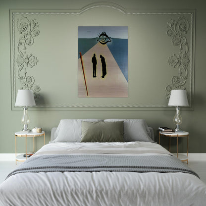 THE EYE OF THE ANGELUS - Salvador Dali Brushed Aluminum Print - 70x100 cm / 28x40 inches | Salvador Dali Aluminum Print | Salvador Dali Prints