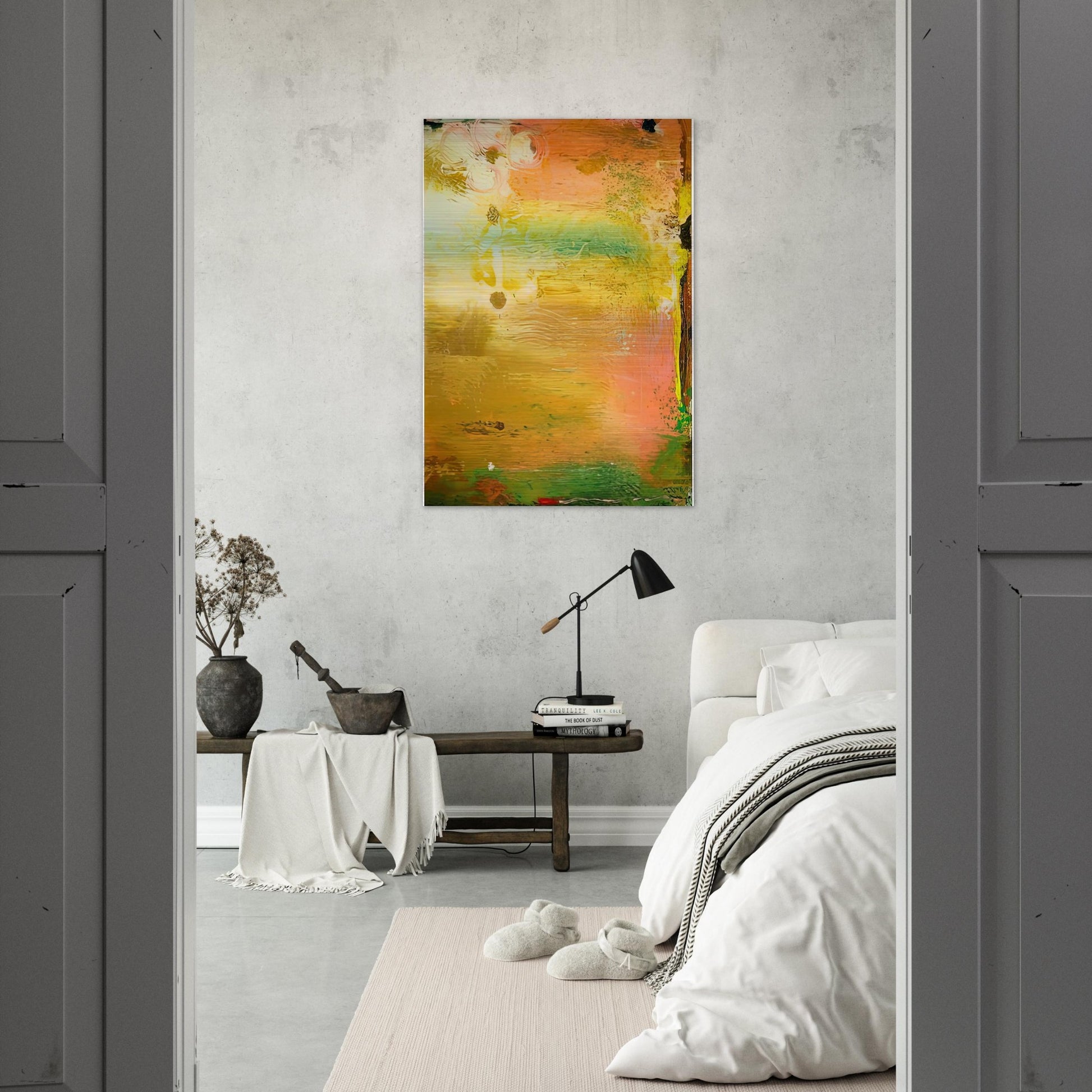 Fantasy Garden, 1992- - Helen Frankenthaler Brushed Aluminum Print - 70x100 cm / 28x40 inches | Helen Frankenthaler Aluminum Print | Helen Frankenthaler Prints