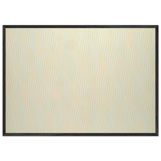 SONG OF ORPHEUS IV 1978 - Bridget Riley 70x100 cm / 28x40 inches Framed Art Print – Black Wooden Frame