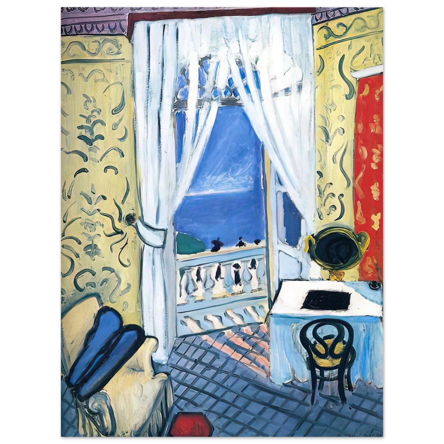 Henri Matisse - INTERIOR WITH A VIOLIN CASE 1919  75x100 cm / 30x40inches Fine Art Poster