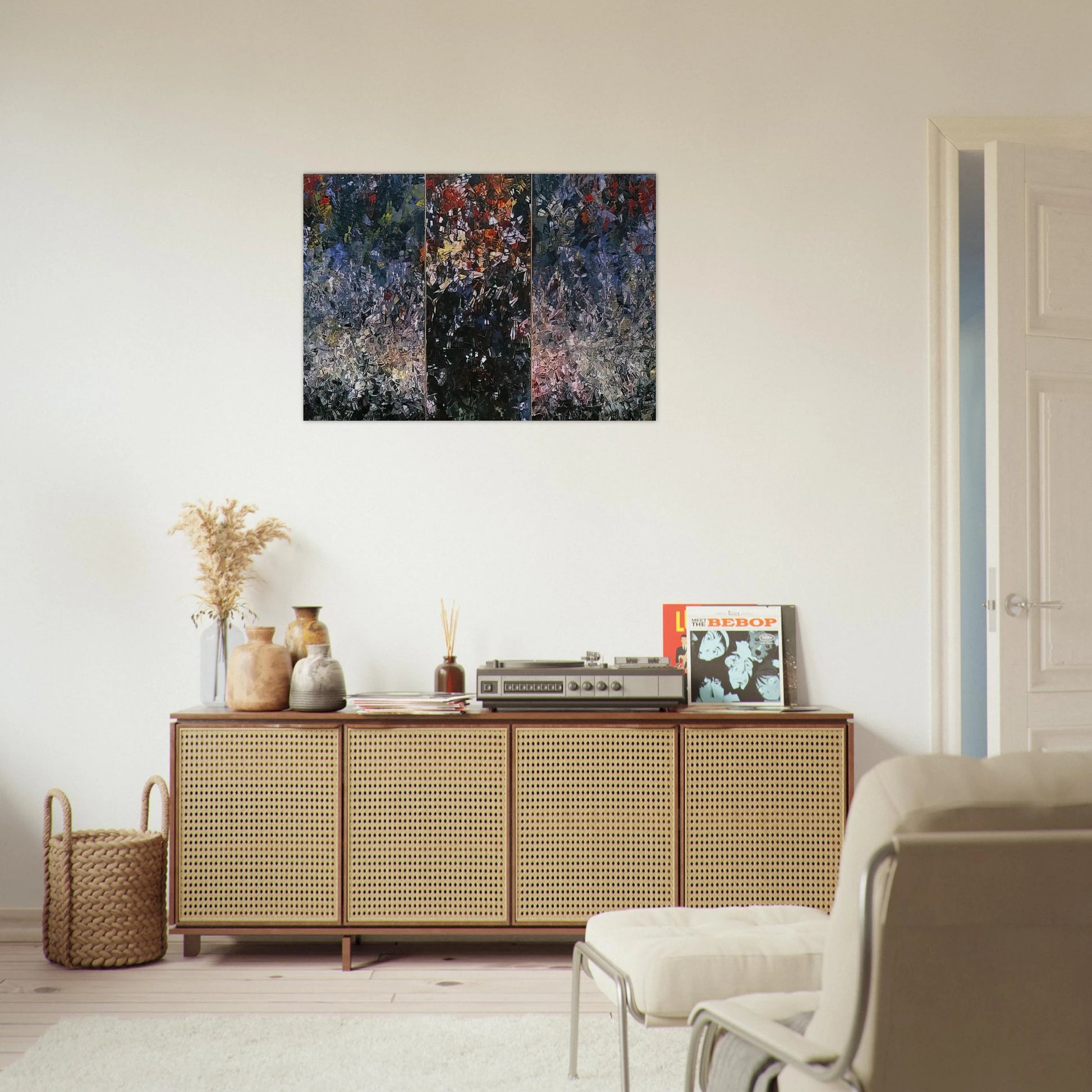 Pavane - Jean-Paul Riopelle Brushed Aluminum Print - 70x100 cm / 28x40 inches | Jean-Paul Riopelle Aluminum Print | Jean-Paul Riopelle Prints