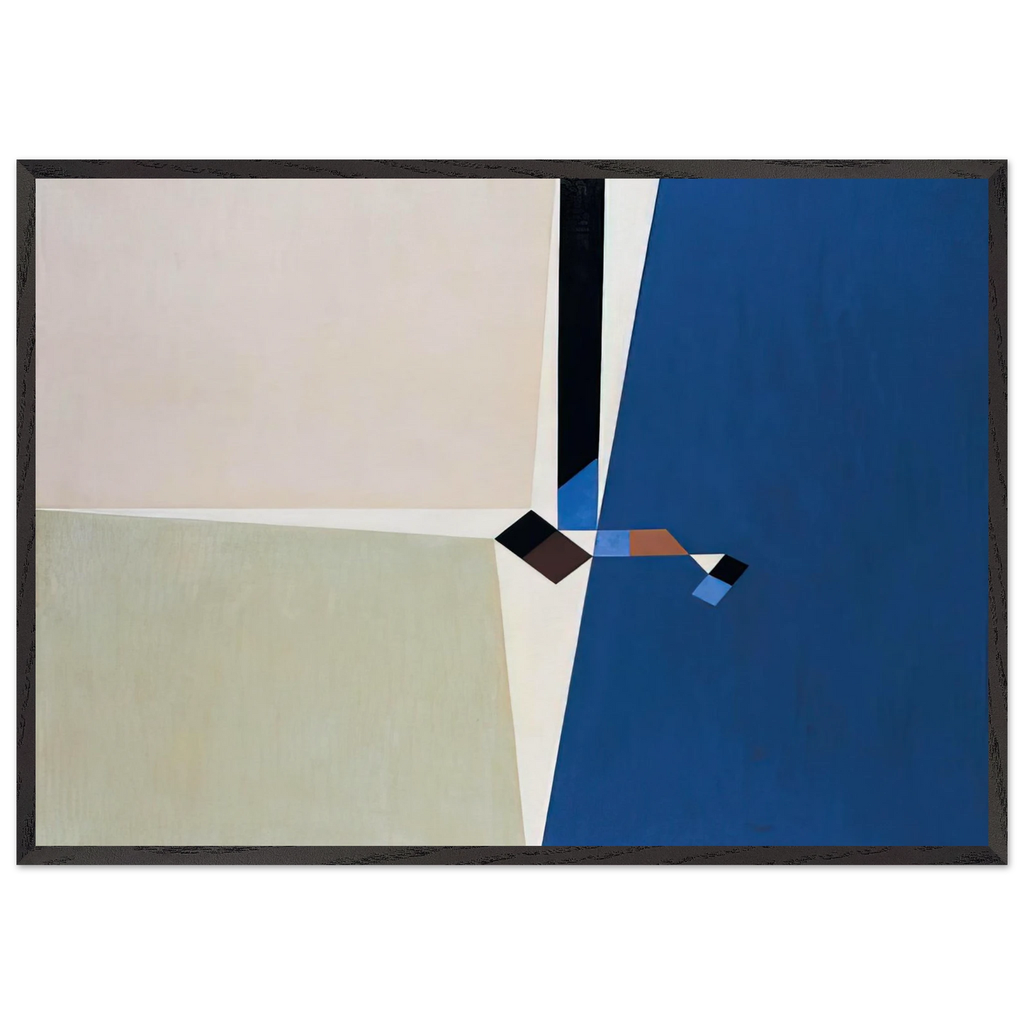 Desde un sector - 1953 - Tomas Maldonado 70x100 cm / 28x40 inches Framed Art Print – Black Wooden Frame