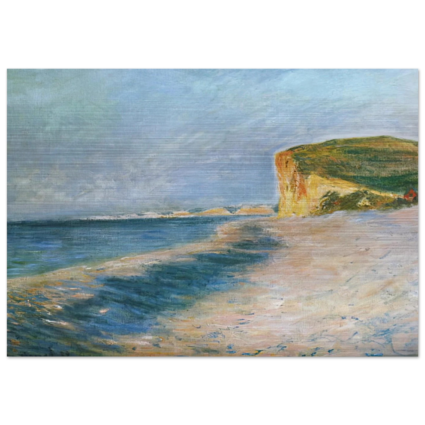 Pourville, near Dieppe - claude monet Brushed Aluminum Print - 70x100 cm / 28x40 inches | claude monet Aluminum Print | claude monet Prints