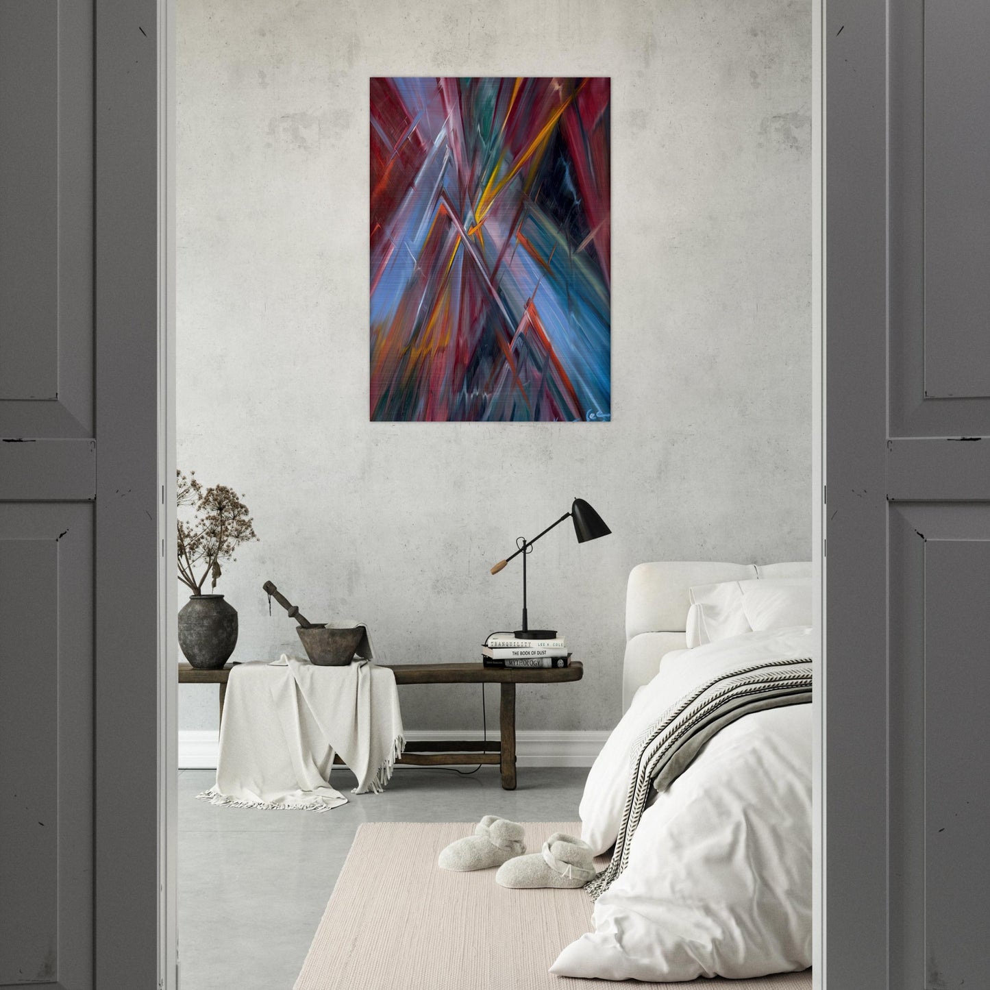Colorful Flashes - Konrad Zuse Brushed Aluminum Print - 70x100 cm / 28x40 inches | Konrad Zuse Aluminum Print | Konrad Zuse Prints