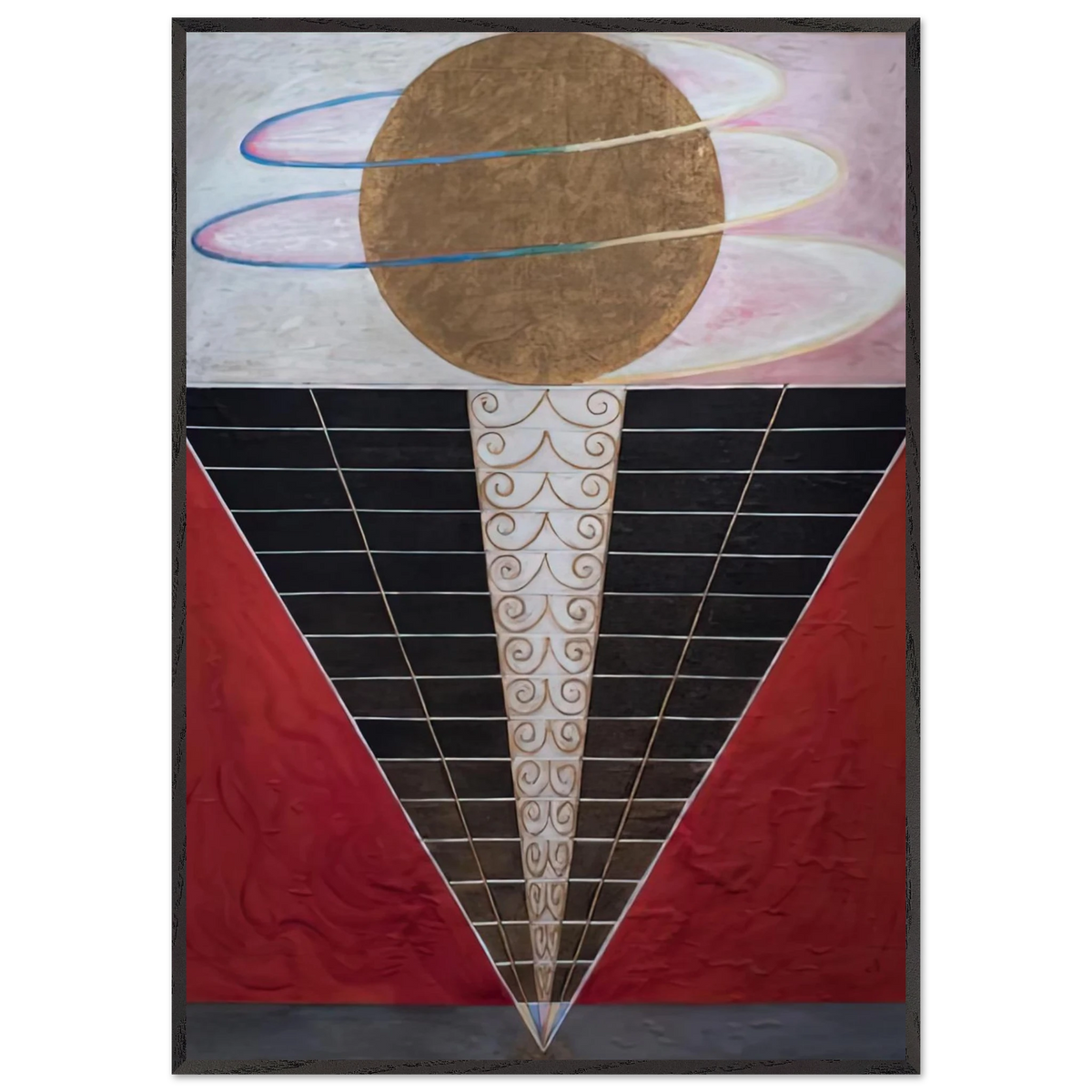 Hilma af Klint - ALTARPIECE NO 2 1915 Wall art - 45x60 cm / 18x24 inches - Premium Wooden Framed Poster With Fine Art Paper-canvas - Wood frame