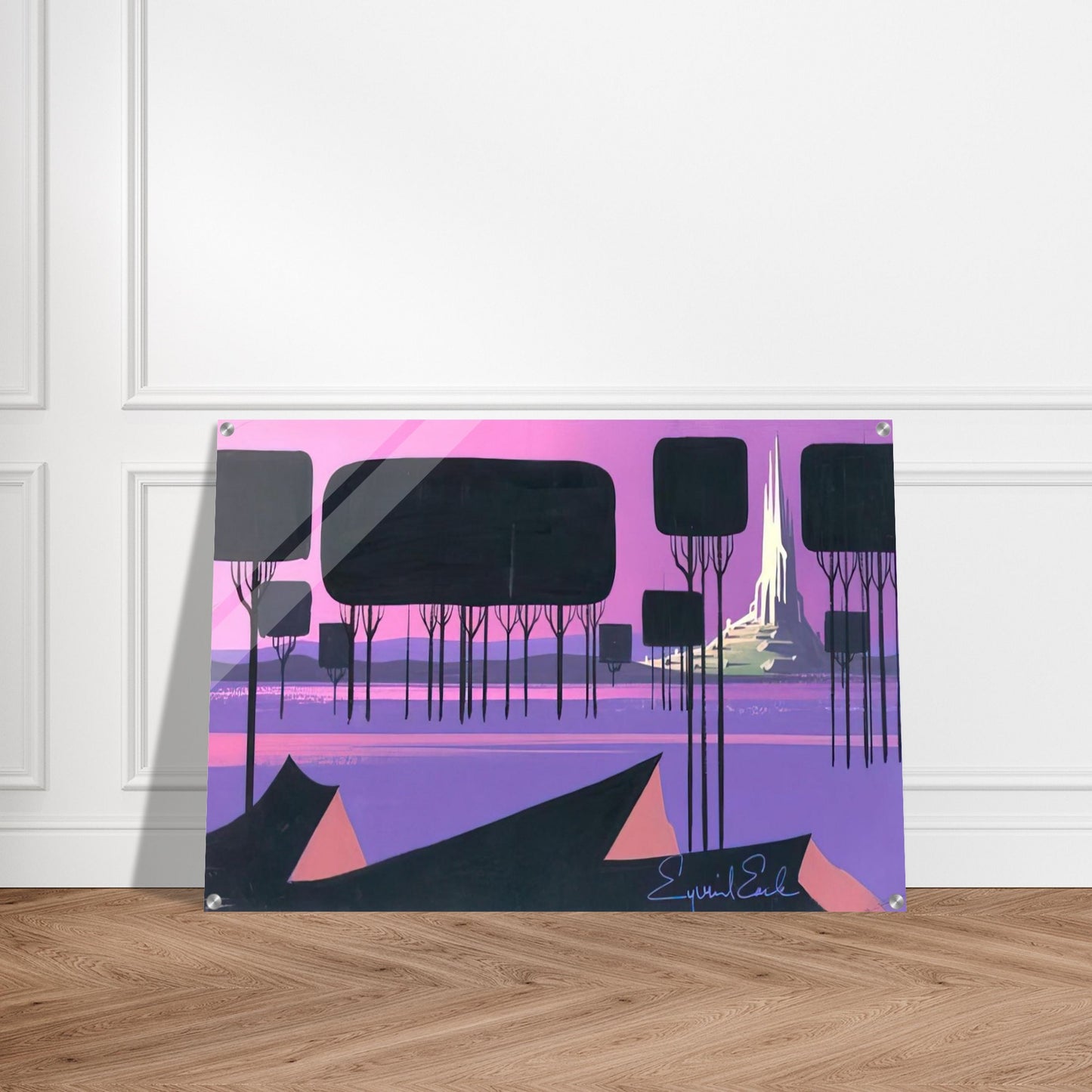Sleeping Beauty - Eyvind Earle Acrylic Print - 70x100 cm / 28x40″ inches