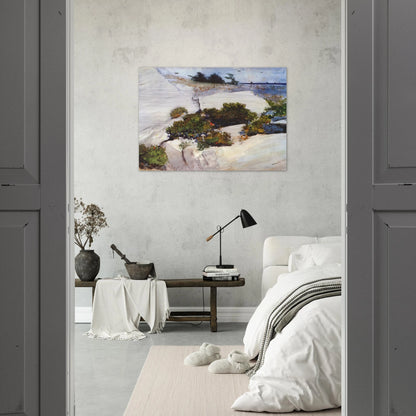 MAINE CLIFFS - Winslow Homer Brushed Aluminum Print - 70x100 cm / 28x40 inches | Winslow Homer Aluminum Print | Winslow Homer Prints