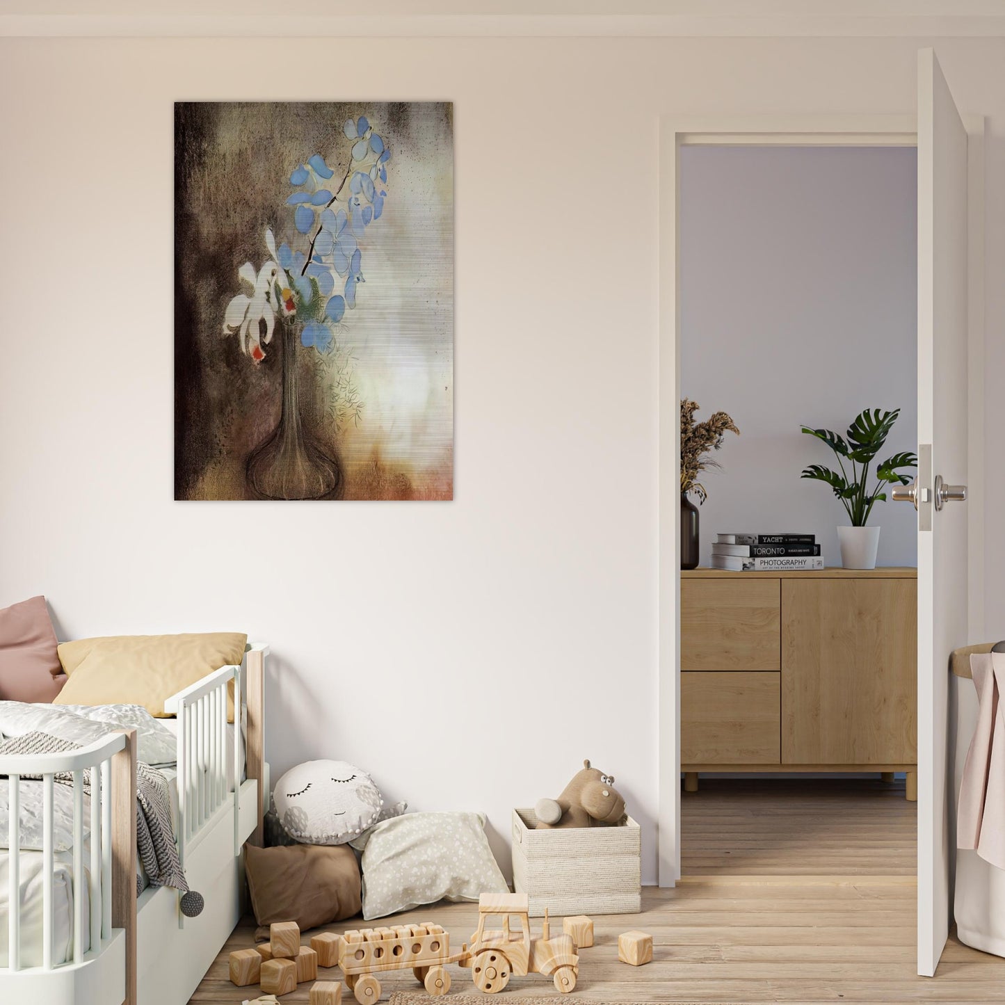 ORCHIDS - Odilon Redon Brushed Aluminum Print - 70x100 cm / 28x40 inches | Odilon Redon Aluminum Print | Odilon Redon Prints