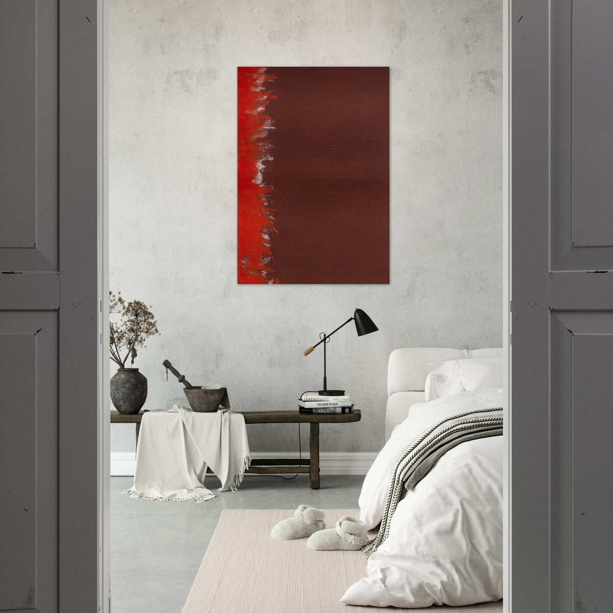 Untitled 3 - Barnett Newman Brushed Aluminum Print - 70x100 cm / 28x40 inches | Barnett Newman Aluminum Print | Barnett Newman Prints