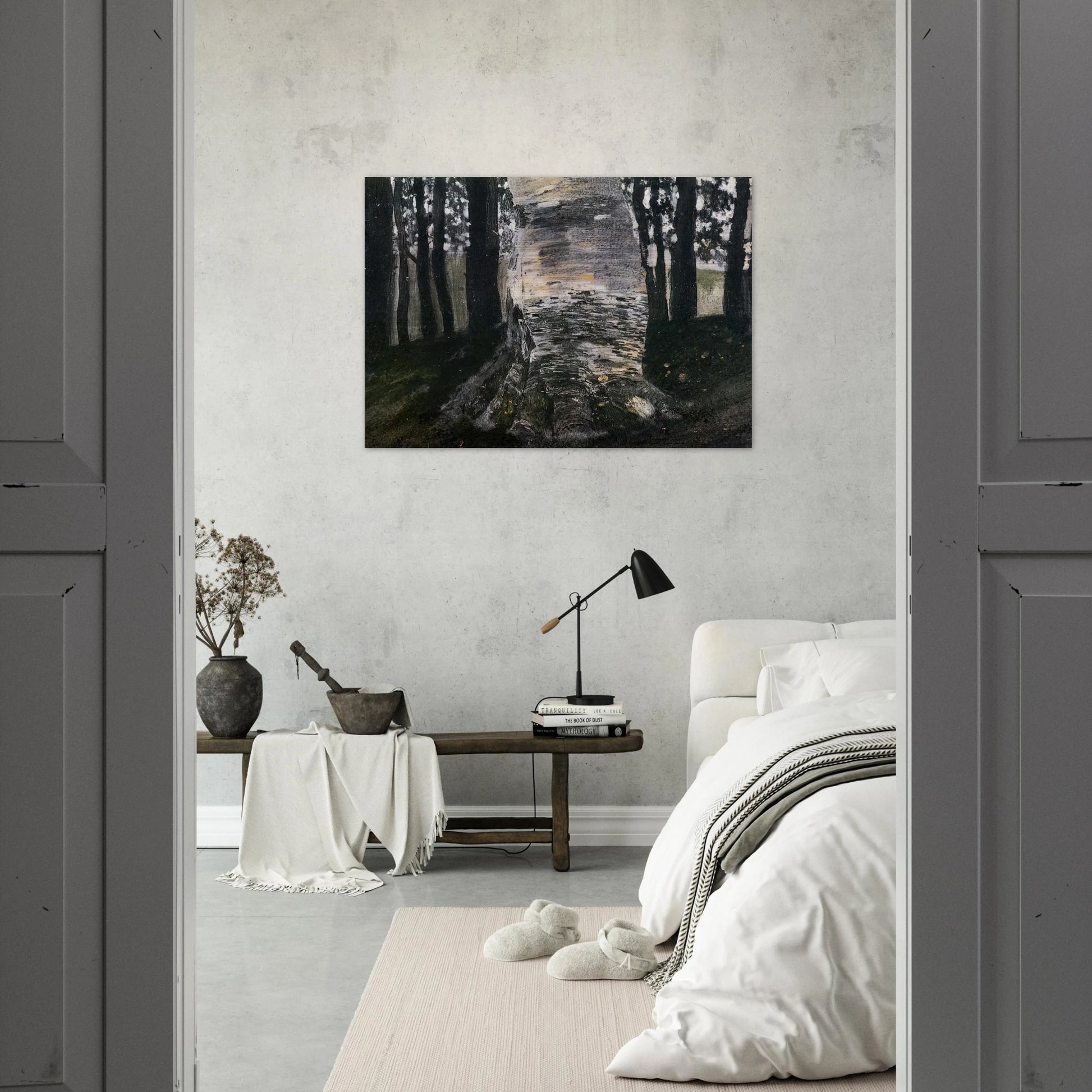 BIRCH IN A FOREST - Gustav Klimt Brushed Aluminum Print - 70x100 cm / 28x40 inches | Gustav Klimt Aluminum Print | Gustav Klimt Prints
