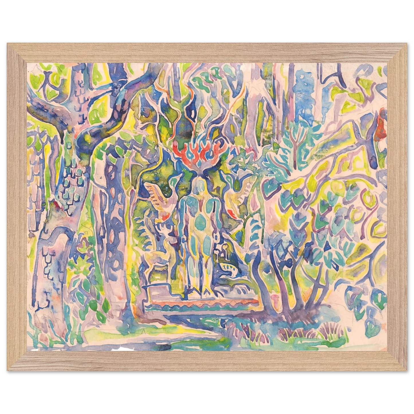 Walter Inglis Anderson - Walter Anderson Wall art - 70x100 cm / 28x40 inches - Premium Wooden Framed Poster With Fine Art Paper-canvas - Wood frame