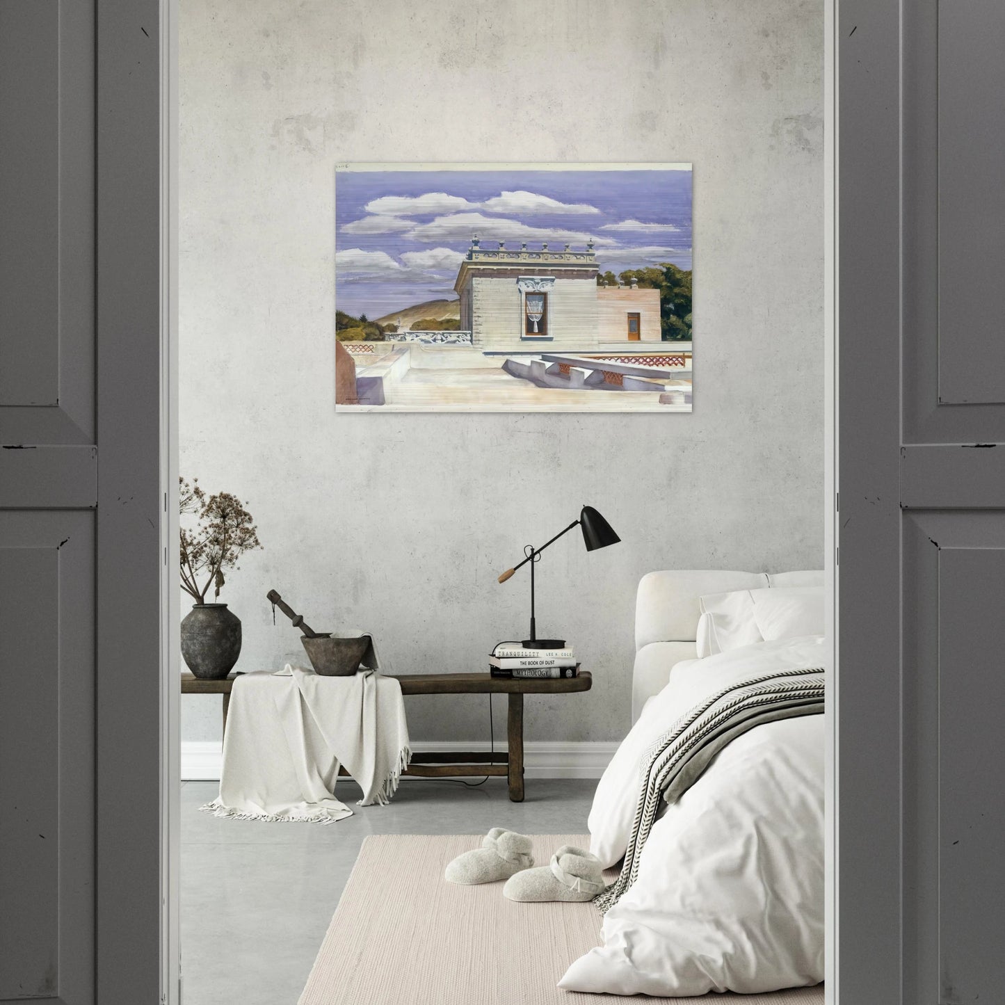 Saltillo Mansion - Edward Hopper Brushed Aluminum Print - 70x100 cm / 28x40 inches | Edward Hopper Aluminum Print | Edward Hopper Prints