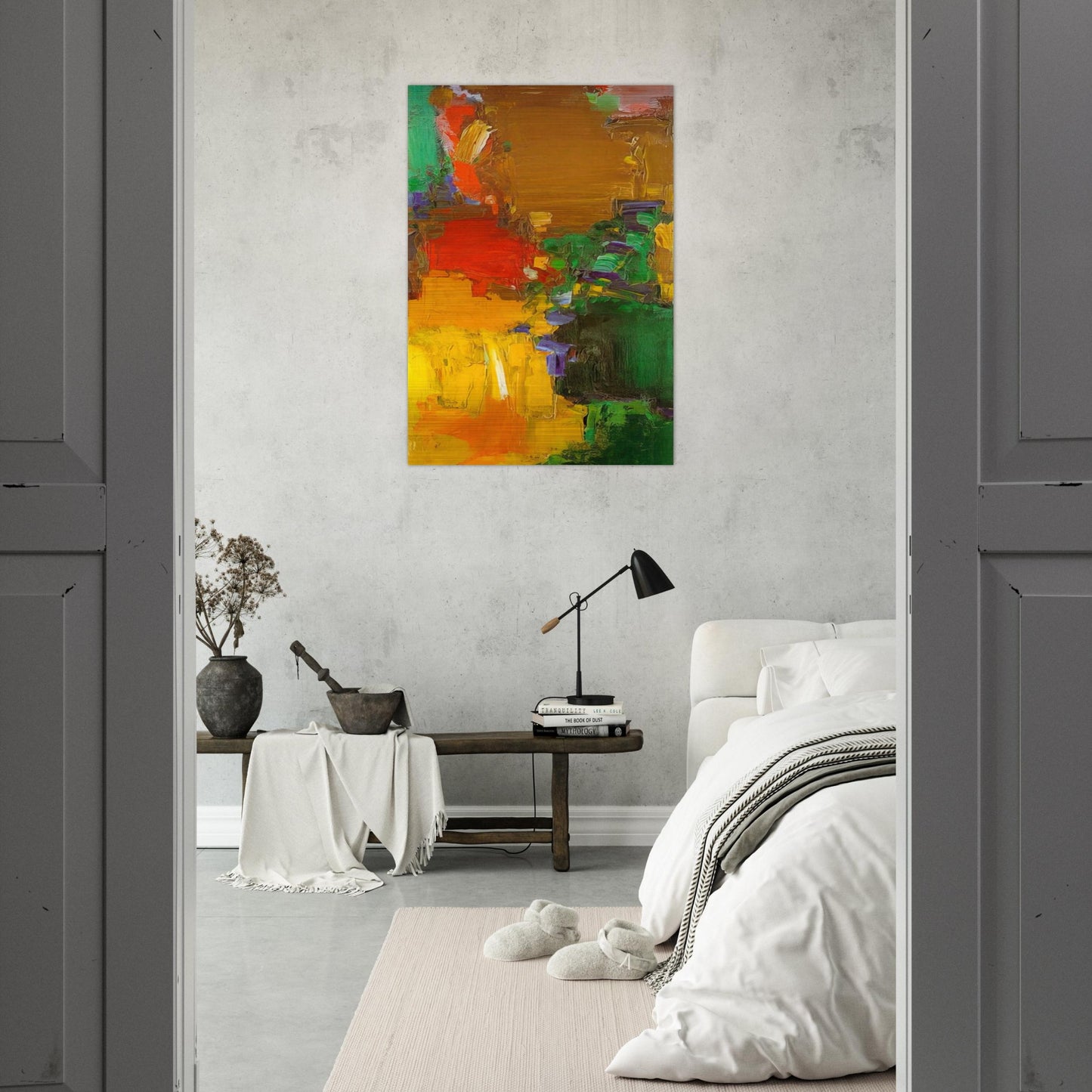 Rhapsody - Hans Hofmann Brushed Aluminum Print - 70x100 cm / 28x40 inches | Hans Hofmann Aluminum Print | Hans Hofmann Prints