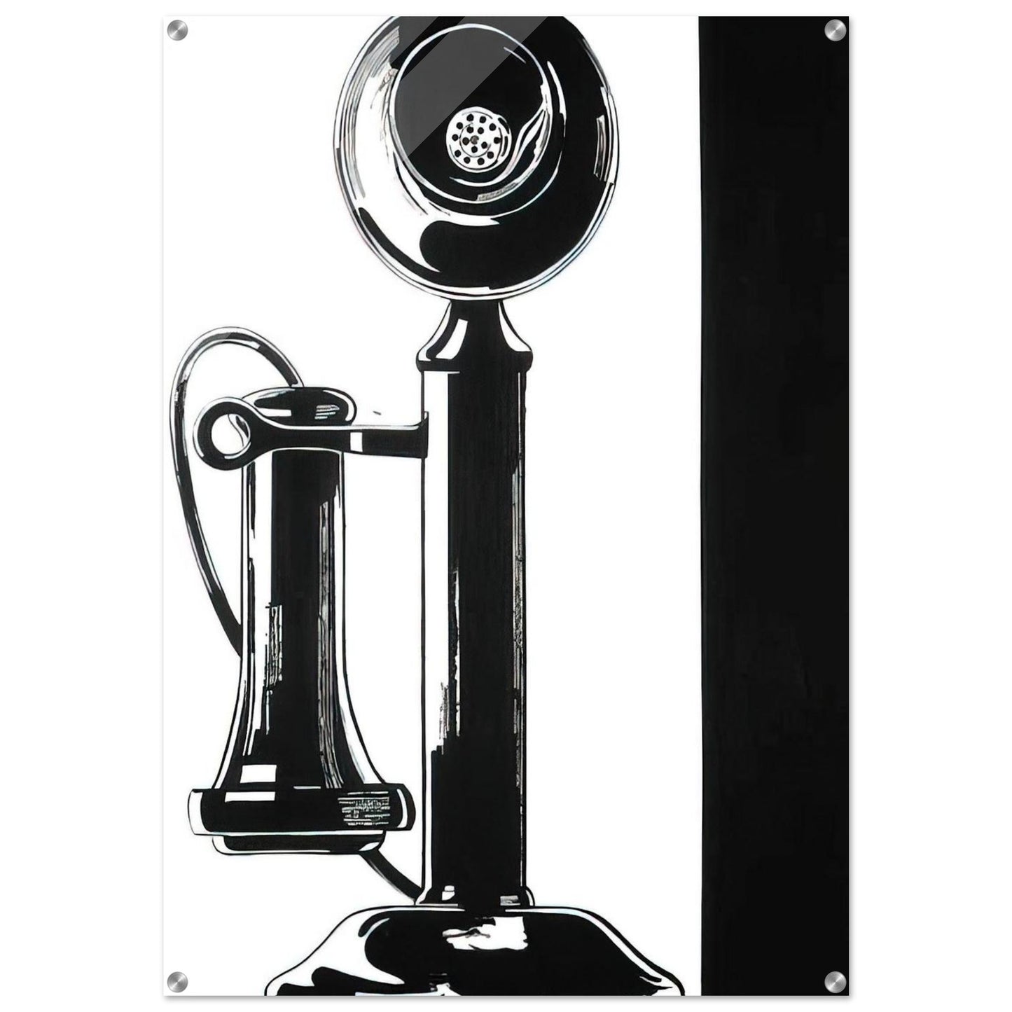 Telephone - Andy Warhol Acrylic Print - 70x100 cm / 28x40″ inches