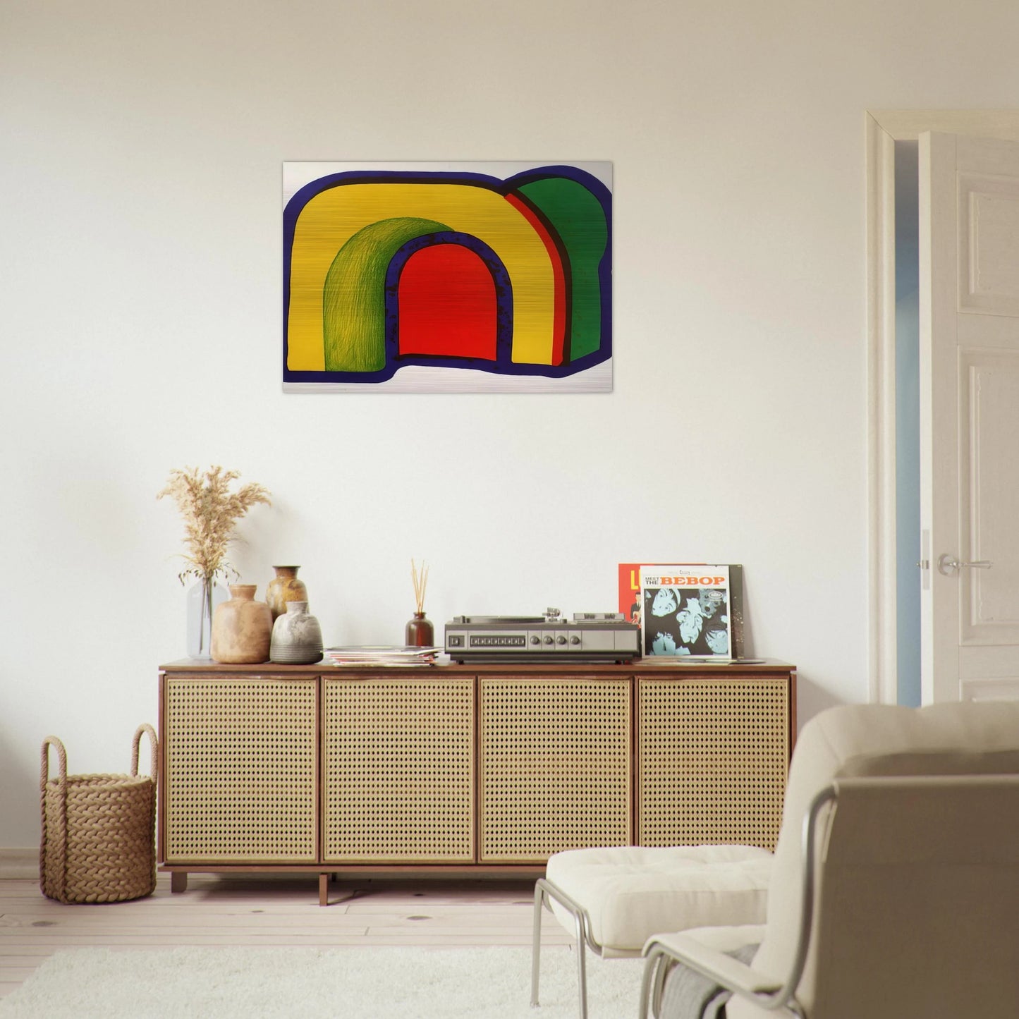 Arch - 1971 - Howard Hodgkin Brushed Aluminum Print - 70x100 cm / 28x40 inches | Howard Hodgkin Aluminum Print | Howard Hodgkin Prints
