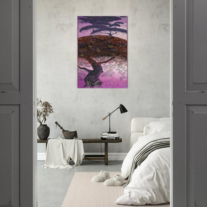 California Tapestry - Eyvind Earle Brushed Aluminum Print - 70x100 cm / 28x40 inches | Eyvind Earle Aluminum Print | Eyvind Earle Prints