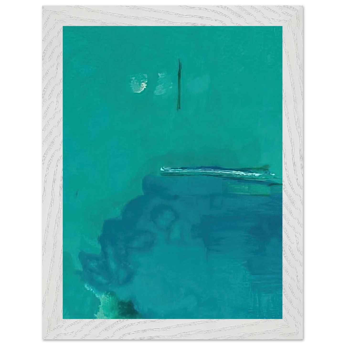 Helen Frankenthaler - Contentment Island - 2004 Wall art - 30x40 cm / 12x16 inches - Premium Wooden Framed Poster With Fine Art Paper-canvas - Wood frame