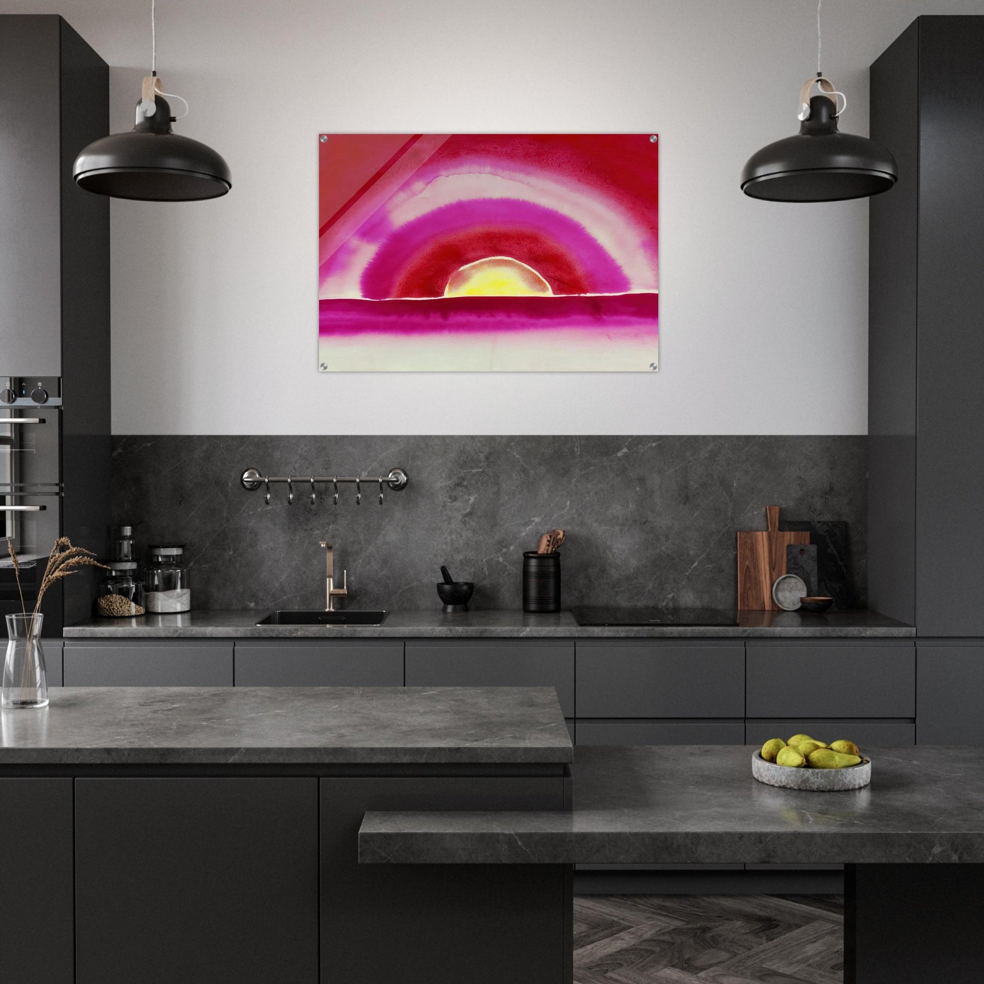 Sunrise - Georgia O'Keeffe Acrylic Print - 70x100 cm / 28x40″ inches | Georgia O'Keeffe Wall Art | Georgia O'Keeffe Prints