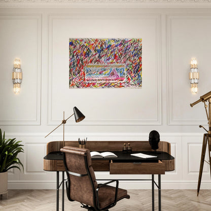 Coffee Thyme - Sam Gilliam Brushed Aluminum Print - 70x100 cm / 28x40 inches | Sam Gilliam Aluminum Print | Sam Gilliam Prints