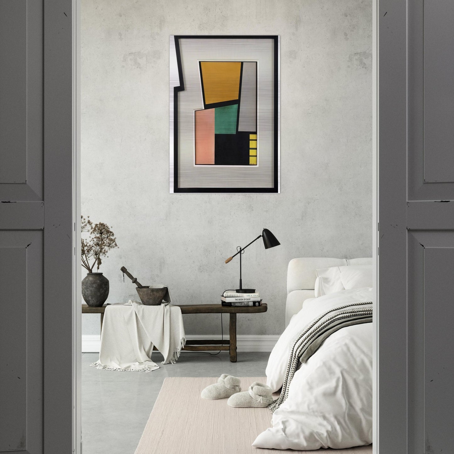 Négal - 1943 - Carmelo Arden Quin Brushed Aluminum Print - 70x100 cm / 28x40 inches | Carmelo Arden Quin Aluminum Print | Carmelo Arden Quin Prints