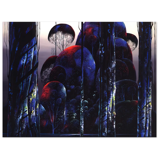 Eyvind Earle - Trees Draped in Autumn  75x100 cm / 30x40inches Fine Art Poster