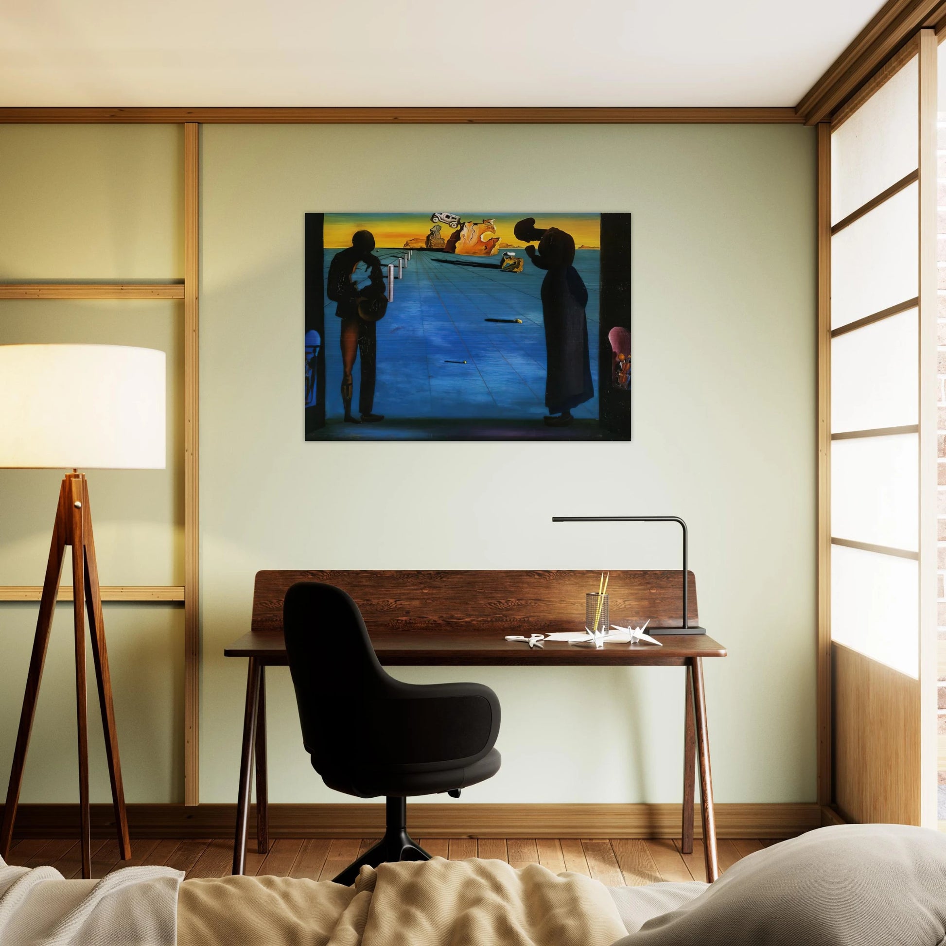 ANGELUS - Salvador Dali Brushed Aluminum Print - 70x100 cm / 28x40 inches | Salvador Dali Aluminum Print | Salvador Dali Prints