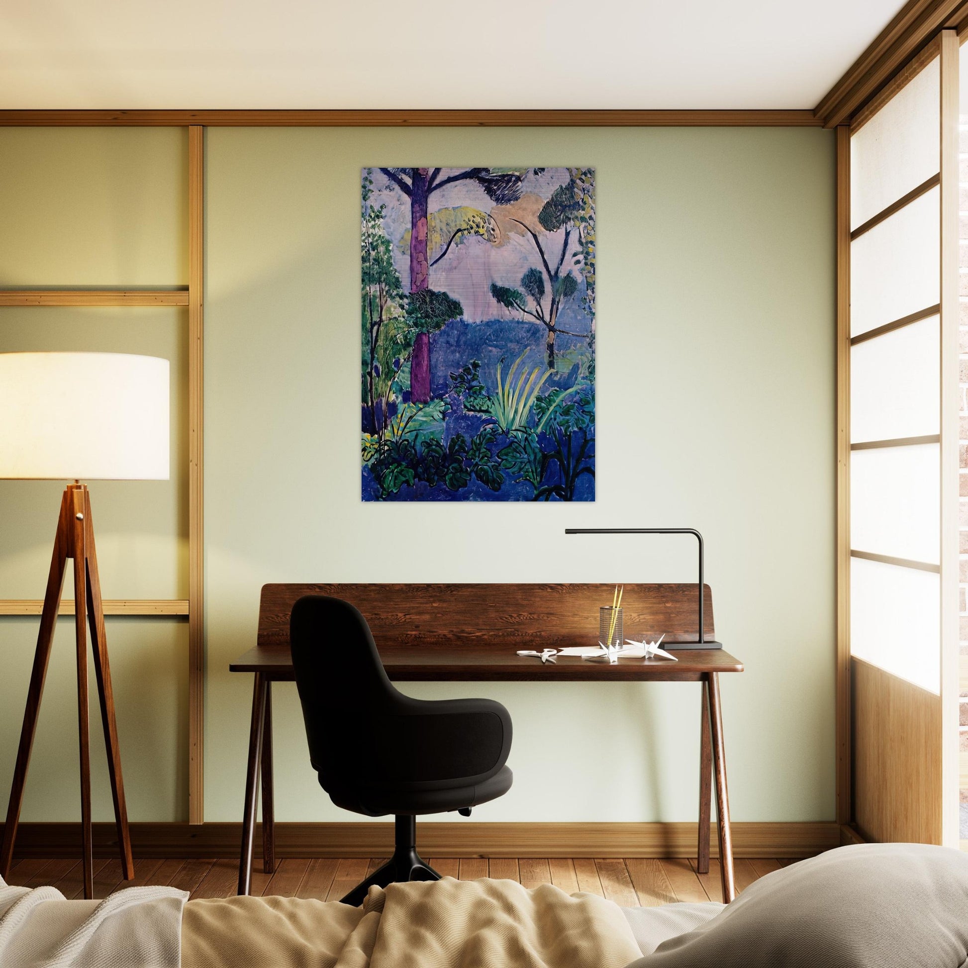 MOROCCAN LANDSCAPE - Henri Matisse Brushed Aluminum Print - 70x100 cm / 28x40 inches | Henri Matisse Aluminum Print | Henri Matisse Prints