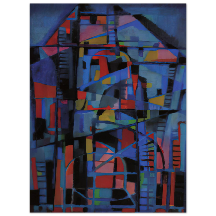 Alfred Manessier - Angelus domini nuntiavit mariÃ¦ - 1947  75x100 cm / 30x40inches Fine Art Poster