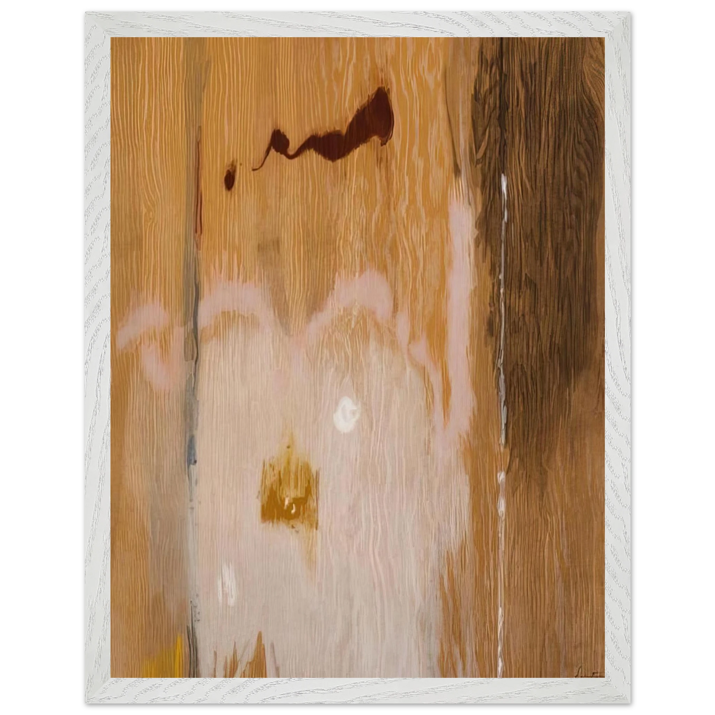 Helen Frankenthaler - Tales of Genji VI - 1998 Wall art - 30x45 cm / 12x18 inches - Premium Wooden Framed Poster With Fine Art Paper-canvas - Black frame