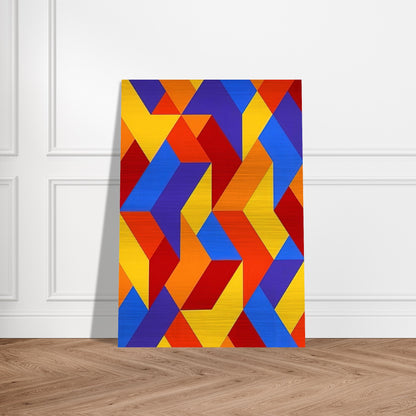 #3 - 1969 - Karl Benjamin Brushed Aluminum Print - 70x100 cm / 28x40 inches | Karl Benjamin Aluminum Print | Karl Benjamin Prints