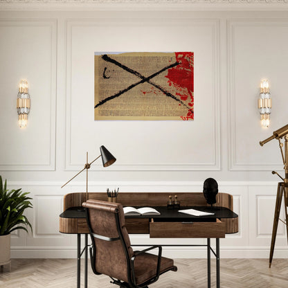 JOURNAL 1968 - Antoni Tapies Brushed Aluminum Print - 70x100 cm / 28x40 inches | Antoni Tapies Aluminum Print | Antoni Tapies Prints
