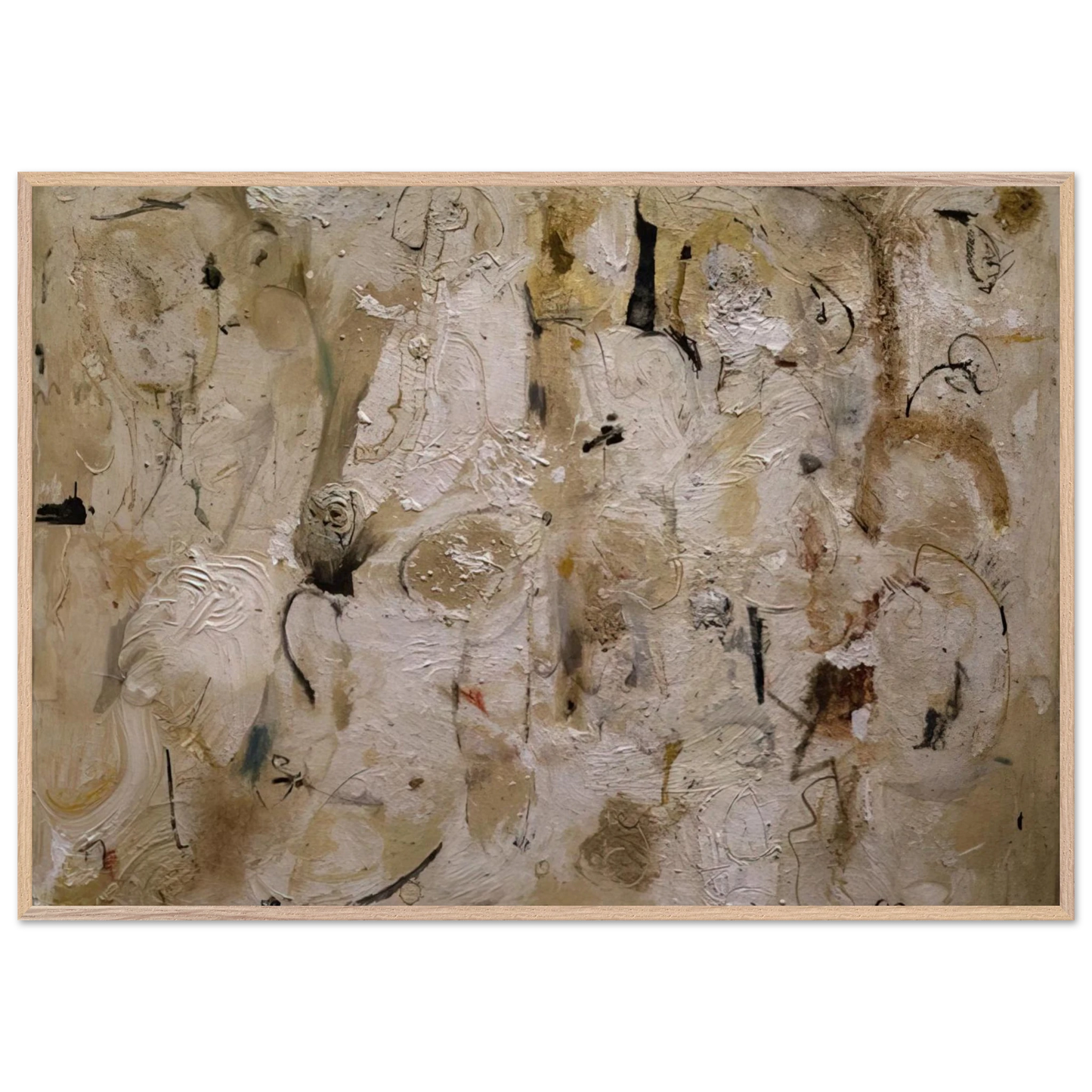 Helen Frankenthaler - Painted on 21st Street - 1951 Wall art - 60x80 cm / 24x32 inches - Premium Wooden Framed Poster With Fine Art Paper-canvas - White frame