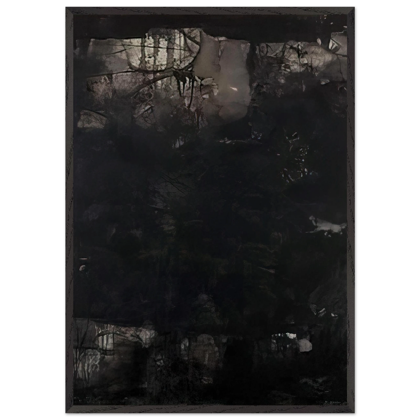 Untitled - 1950 N7 - Edward Corbett 70x100 cm / 28x40 inches Framed Art Print – Black Wooden Frame