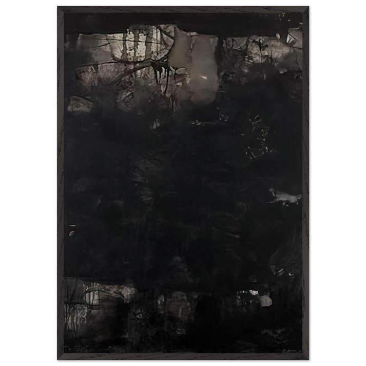 Untitled - 1950 N7 - Edward Corbett 70x100 cm / 28x40 inches Framed Art Print – Black Wooden Frame