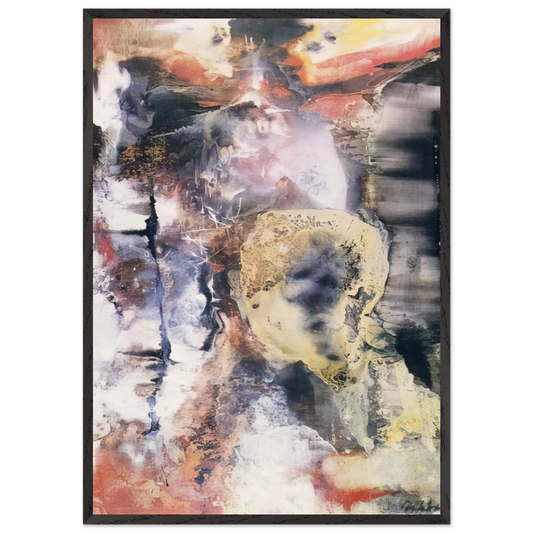 The Archer - 1955 - Paul Jenkins 70x100 cm / 28x40 inches Framed Art Print – Black Wooden Frame