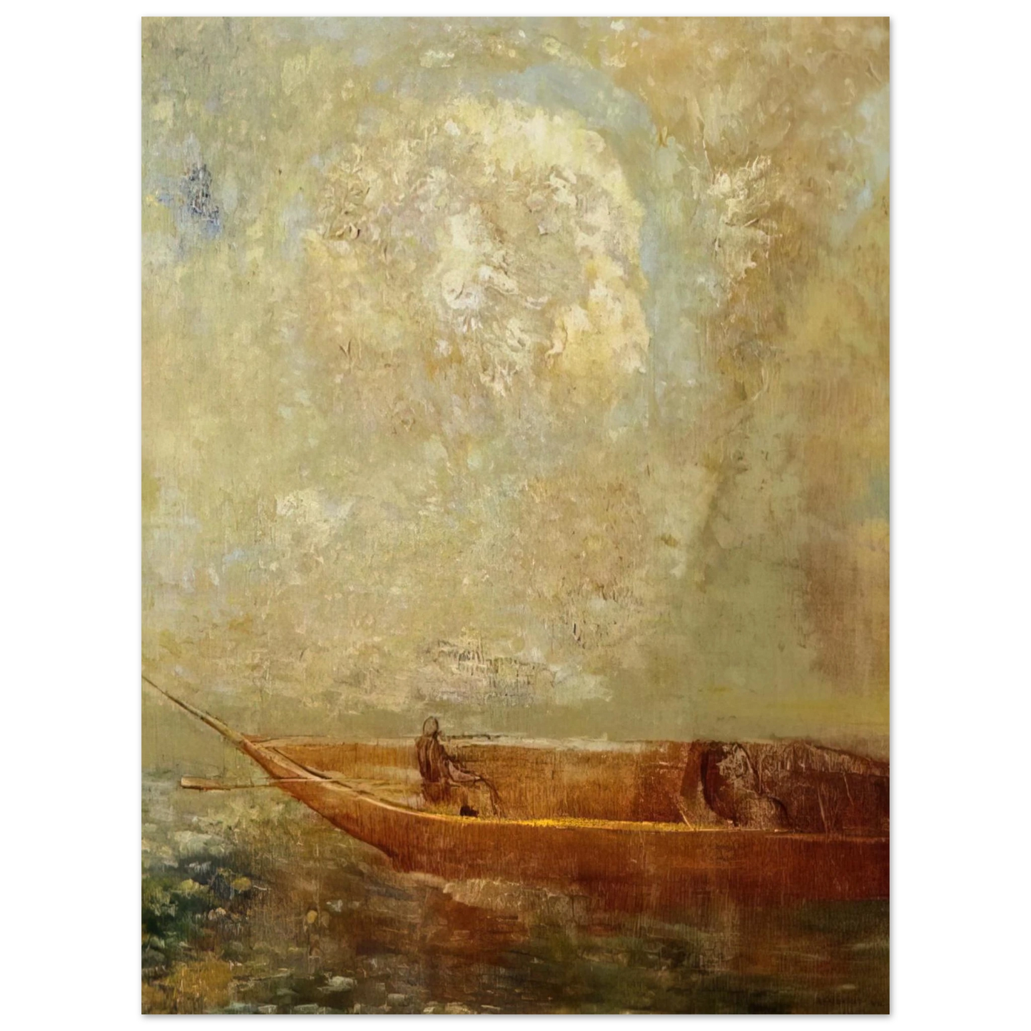 Odilon Redon - A BOAT  75x100 cm / 30x40inches Fine Art Poster