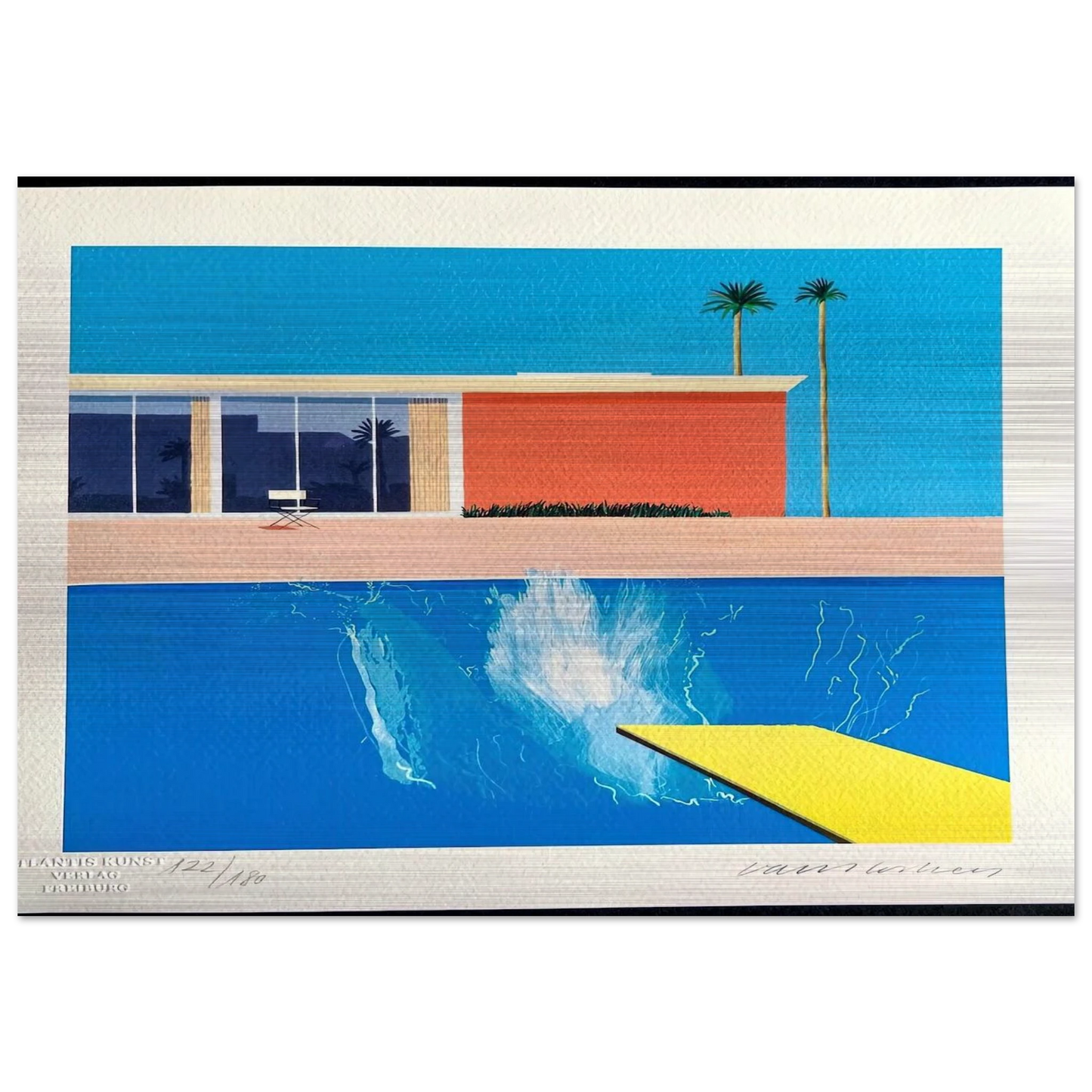 David Hockney - David Hockney Brushed Aluminum Print - 70x100 cm / 28x40 inches | David Hockney Aluminum Print | David Hockney Prints