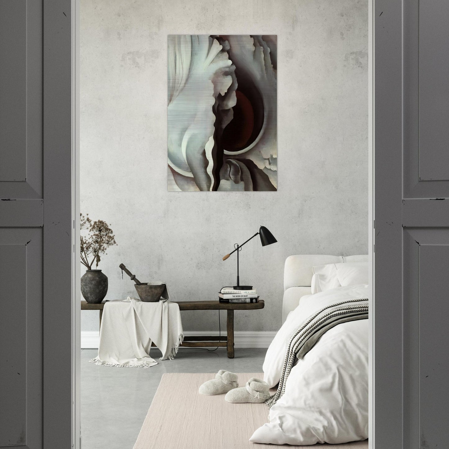 Black Iris - Georgia O'Keeffe Brushed Aluminum Print - 70x100 cm / 28x40 inches | Georgia O'Keeffe Aluminum Print | Georgia O'Keeffe Prints